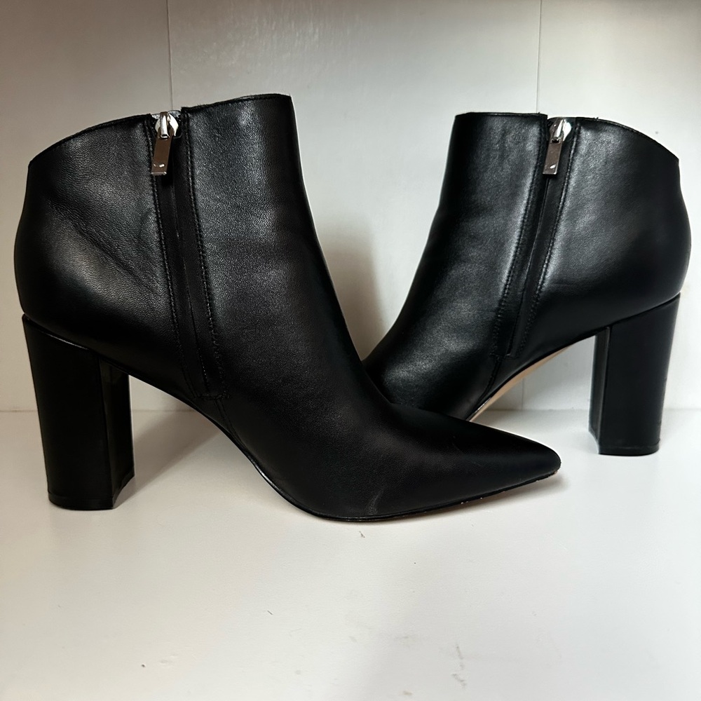 Marc Fisher Unno Point-Toe Leather Booties size 10 - Picture 4 of 11